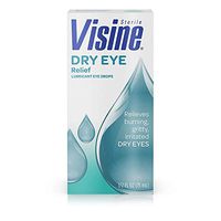 Visine Tears Lubricant Eye Drops Long Lasting Dry Eye Relief, 0.5 Fluid Ounce by Visine