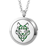 XiaoMtou Essential Oil Scent Locket Necklace 316L Stainless Steel Cat Magnetic Closure Pendant with 8pcs Felt Pads Gift for Girls, Friends or Family