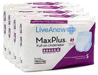 LiveAnew Pull-on Disposable Underwear for Adult Women (Small 4 Bag)
