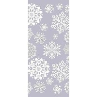 The Gift Wrap Company 8 Count Cellophane Treat Bags, Snowdrift, White