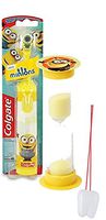 Despicable Me Minions 2pc Bright Smile Oral Hygiene Set! Turbo Powered Spin Toothbrush & Brushing Timer! Plus "Remember To Brush" Visual Aid!