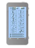HealthmateForever 12 Mode Best tens EMS nmes Unit Machines Electric Electron Electronic Pulse Back Neck Legs Massagers Handheld for Back Neck Shoulder Knee Pain tmj Replacement Pads T12AB Silver
