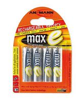 Ansmann 5035052 MaxE AA 2100mAh Batteries - 4 Pack (Silver)