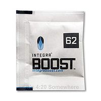 Integra Boost 62 Percent RH - 4 Gram, 10-Pack 2-Way Humidity Control, Small Humidor Packs - Free Reusable Smell Proof Bag
