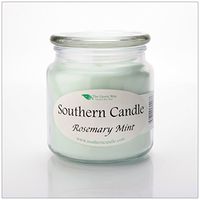 Rosemary Mint 16 oz Decorator Jar Natural Soy Wax Candle