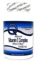 Natural Vitamin E Complex (Non-Oily) 1000 IU 100 Capsules ^GLS