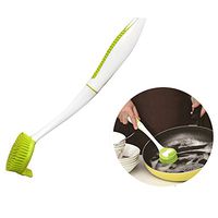 Loghot Long-handled Nonstick Pan TPR Pot Brush Professional Nano Scrubbing Brush Degreasing Cleaning Brushes Green