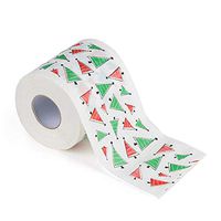Christmas Variety Toilet Paper | 2-Ply Bathroom Tissue | 250 Sheets per roll.Christmas Pattern Series Printing Toilet Paper, Printing Roll Paper, Printing Toilet Paper (1 Pack) (Green)