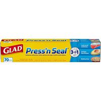 Glad Press'n Seal Food Plastic Wrap - 70 Square Foot Roll, 12 Rolls/Case (70441)