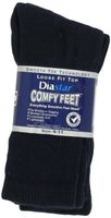 Diastar Comfy Feet Diabetic Socks, Blue, 9-11, 3 pack