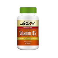 LifeGLOW Vitamin D3, Dietary Supplement, 60 Softgels