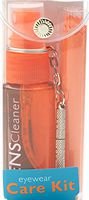 Eyeglass Cleaning & Repair Kit; 1oz Bottle Cleaning Spray, Microfiber Cleaning Cloth, Keychain Screwdriver, Orange