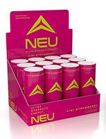 NEU Extra Strength Nootropic Energy Shots, Energy Drink: Brain Booster Focus Supplement, Coffee Alternative Nutritional Drink + Keto Energy Pre Workout with Zero Sugar, Kiwi Strawberry 2oz (12 Shots)