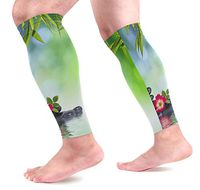 LEVEIS Green Spa Arm Sleeves UV Protection for Men Women Sunblock Protective Gloves Running Golf Cycling Driving Long Arm Cover 1 Pair