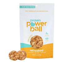 Protein Power Ball | On-the-Go Snacks | Gluten Free, Dairy Free, Soy Free Snack | High Protein Energy Bites (Lemon Coconut, 6 Pack)