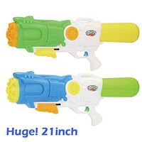 Fun-Here Huge! Water Guns 21 inch 2 Packs Blaster High Capacity Super Squirt Soaker Water Pistol Blaster Gun Funny Party Pool Summer Fighting Toy Kids Adults
