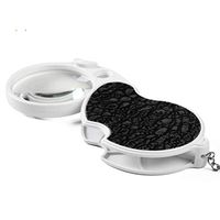 Jing Boutiques/Magnifying Glass with Light LED Foldable 20 Times Old Man Reading Portable Magnifying Glass