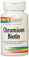 Solaray Chromium Biotin Capsules, 60 Count by Solaray