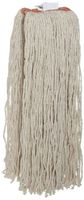 Rubbermaid Commercial FGF21800WH00 8-Ply Cotton Cut-End Wet Mop Head, 1-inch Headband, 24-ounce, White