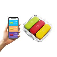 Dison Care Moisture Proof Pill Organizer, BPA Free Travel Camping Daily Pill Box Case with Portable Design to Hold Vitamins, Fish Oil, Supplements and Medication