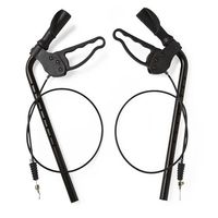 Medline MDS86800 Rollator Handle Assembly with Grip, Brake & Cable (Pair)