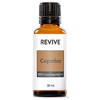 REVIVE Essential Oils COPAIBA 30 ml - 100% Pure Therapeutic Grade, For Diffuser, Humidifier, Massage, Aromatherapy, Skin & Hair Care - Cruelty Free - Unrefined Oils With No Fillers.