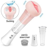 Electric Real Rxperience Piston Telescopic Men's Mastubratìon Cup Lifelike Pussey Handsfree Pleasure Massage Soft Silicone Sexy Underwear 9-Frequency Sucking Vibrating Toys for Male Tshirt