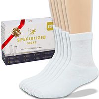 Specialized Socks Diabetic Socks for Men/Woman - Premium Quality - Soft, Cushioned and Extremely Comfortable (Crew Size)"These are Great Non Binding Socks" -"sooo Comfortable".
