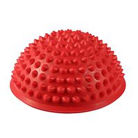 Fitness Massage Ball - Advanced Semi-Circular PVC Massage Ball - Yoga Ball, Suitable For Balance Training Coordination Training(Red)