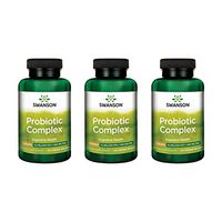 Swanson Probiotic Complex 4.2 Billion CFU 5-Strain Digestive Health Fat Metabolism Satiety Prebiotic FOS Complex Supplement 120 Veggie DRcaps (3 Pack)