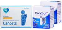 Contour Test Strips, 100 Count + O'WELL Lancets 100 Count