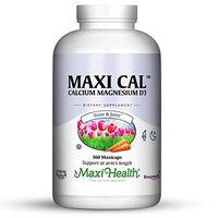 Maxi Health Calcium - with Vitamin D3 and Magnesium - Supports Healthy Bones - 360 Capsules - Kosher