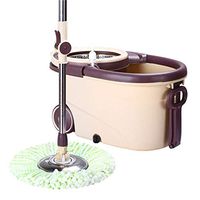 Xiaochongshan Mop bucket set，Wring Spin Mop And Bucket-Hand-Free Wringing Floor Cleaning Mop-Washable & Reusable Microfiber Mop Heads Included- Wet Or Dry Usage On Hardwood/Laminate/TileStone