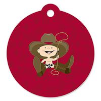 Little Cowboy - Western Baby Shower or Birthday Party Favor Gift Tags (Set of 20)