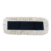 Boardwalk 1636 Disposable Dust Mop Head w/Sewn Center Fringe, Cotton/Synthetic, 36w x 5d, White