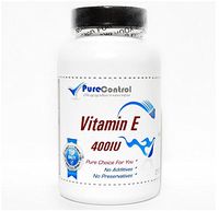 Vitamin E (Non-Oily) 400IU // 100 Capsules // Pure // by PureControl Supplements