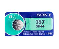 Sony 357 (SR44) 1.55V Silver Oxide 0% Hg Mercury Free Watch Battery (1 Battery)