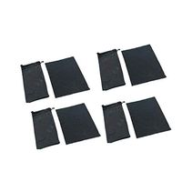 Dogxiong 4 Pacakge Sunglasses Pouches, Drawstring Soft cases with Free Microfiber Cleaning Cloth WIPE for Glasses, Gadgets