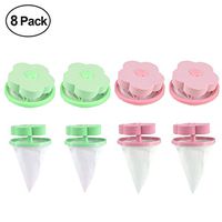 XNV 8PC Household Reusable Washing Machine Universal Floating Lint Hair Catcher Mesh Pouch Filter Washer Bag Laundry Ball