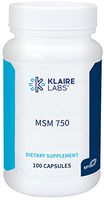 Klaire Labs MSM 750 - Clinically Tested to Support Joint Comfort & Structure, Methylsulfonylmethane as OptiMSM (100 Capsules)