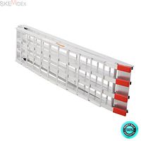 SKEMIDEX---2PCS 7.5' Heavy Duty ATV UTV Ramps Aluminum Arched Pair 4 Beam HD Ramp And threshold ramp lowes And diy threshold ramp