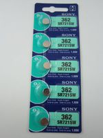 5X Sony SR721SW 362-1.55V Silver Oxide Button Cell Watch Battery Batteries New - Official Genuine Sony