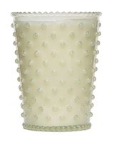 Simpatico White Flower Hobnail Candle 16oz