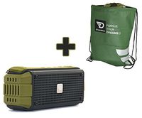 15W Rugged Portable Wireless Speaker with aptX 4.0 Bluetooth, USB Power Bank, IPX5 Splash Proof by Dreamwave Audio - EXPLORER + BONUS Bike Mount and DW BAG