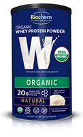 Biochem 100% USDA Organic Whey Protein - Natural Flavor - 10.5 oz - Preworkout - Immune Health - Easily Digestible - Amino Acids - Easy to Mix - USDA