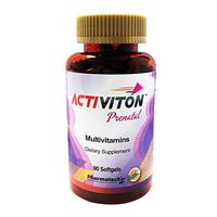 ACTIVITON PRENATAL by Pharmatech®, Multivitamins, Prenatal Acid Folic, Calcium, Iron and Zinc, Dietary Supplement, Fast Absorption, Made in USA, 90 Softgels