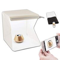 SHINENG Portable Mini Photo Studio With LED Light - Small Folding Product Lighting Kit Light Box Tent(White)