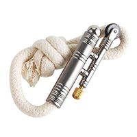 ZEROYOYO Windproof Rope Lighter Sailors Trench Sheppard's Lighter Gift for Army Navy (Silver)