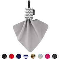 SPUDZ Classic | Microfiber Cloth Screen Cleaner and Lens Cleaner | Gray Chevron | 6 x 6 Inches