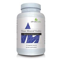 Trace Mineral Vitality Complete Vegetarian Chelated Mineral Complex Without Iron Includes Betaine HCL 400mg - Featuring TRAACS® by Albion® Laboratories - 120 Vegetarian Capsules